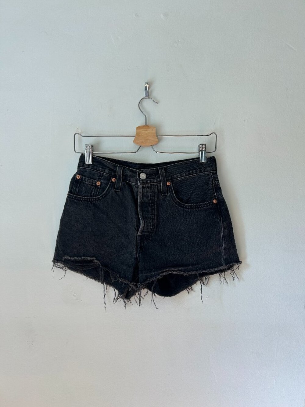 Levi's Black Jean Shorts